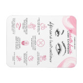 Flash拡張機能メイクアップアフターケアの指示アイコン マグネット (横)