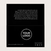 Flash AfterCareの説明とアポイントメントの確認 名刺 (外部フラット)