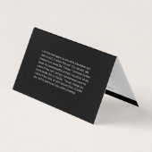 Flash AfterCareの説明とアポイントメントの確認 名刺 (裏面)