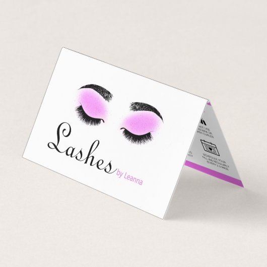 Flash AfterCareの説明とアポイントメントの確認 名刺 (正面)