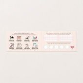 Flash AfterCareの説明とアポイントメントロイヤリティ 名刺 (内部フラット)