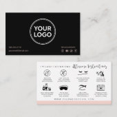 Flash AfterCareの説明ロゴの追モダン加   名刺 (正面/裏面)