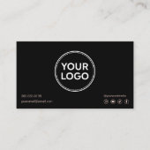 Flash AfterCareの説明ロゴの追モダン加   名刺 (正面)