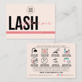 Flash AfterCare Instructions Extensions気にカード 名刺