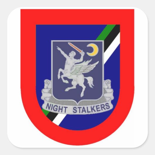 FLASH/DUI 160th SOARスタンプ スクエアシール (正面)