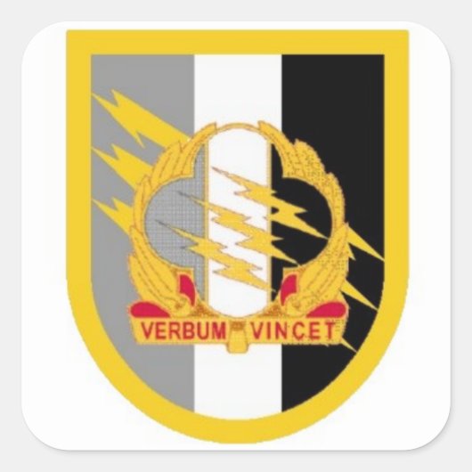 FLASH/DUI 4TH PSYOPS GROUPスタンプ スクエアシール (正面)