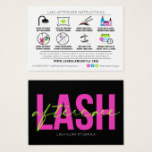 Flash Extension AfterCare Neon Glowの説明 (正面&裏面)