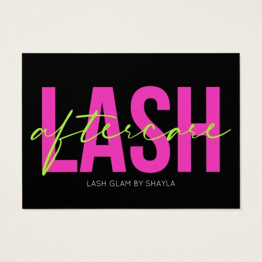 Flash Extension AfterCare Neon Glowの説明 (裏面)