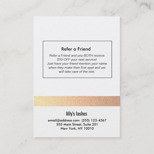 Flash Extensionsアフターケアの手順と紹介 紹介カード (裏面)