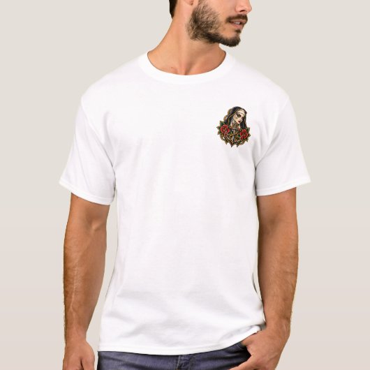 Flash Ink Co - 修道女と錨 Tシャツ (正面)