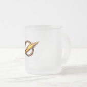 Flash inspired logo  フロストグラスマグカップ (正面右)