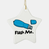 flash me flashドライブデザイン セラミックオーナメント (右)