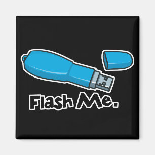 flash me flashドライブデザイン マグネット