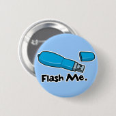 flash me flashドライブデザイン 缶バッジ (正面&裏面)