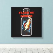 Flash of Genius キャンバスプリント (インサイチュ (ウッドフロア))