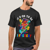 Flash Puzzle Itu2019s Ok To Be Different Autism Aw Tシャツ (正面)