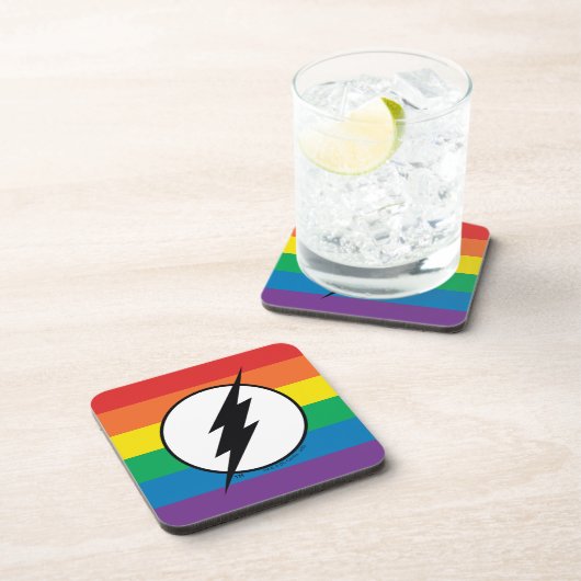 Flash Rainbowロゴ コースター (右側)
