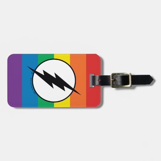 Flash Rainbowロゴ ラゲッジタグ (正面横)