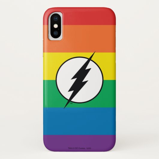 Flash Rainbowロゴ Case-Mate iPhoneケース (裏面)