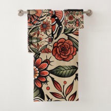 Flash Tattoo Spiderフローラカスタムパターン