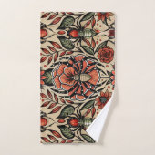 Flash Tattoo Spiderフローラカスタムパターン バスタオルセット (ハンドタオル)