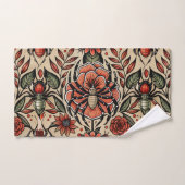 Flash Tattoo Spiderフローラカスタムパターン バスタオルセット (ハンドタオル)