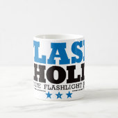Flashaholic -最終的な懐中電燈の麻薬常習者-青 コーヒーマグカップ (中央)