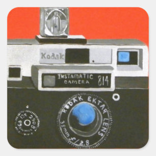 FlashcubesのInstamaticのカメラ スクエアシール