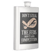 flask おもしろい "盗まない…4" フラスク (右)