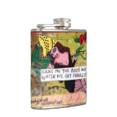 FLASK-HANDは私酒宴私を見、 フラスク (右)