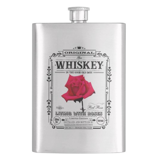 FLASK_Red Rose フラスク (正面)