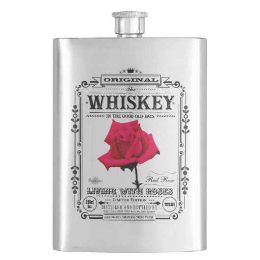 FLASK_Red Rose フラスク (正面)