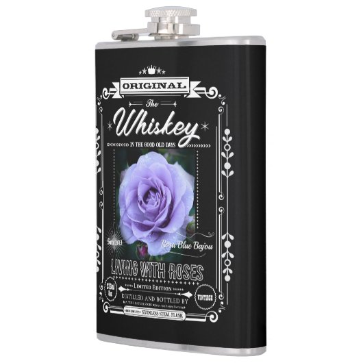 FLASK_Rosa Blue Bajou フラスク (左)