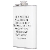 Flask with Happiness and Wealth Quote フラスク (左)