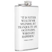 Flask with Happiness and Wealth Quote フラスク (右)