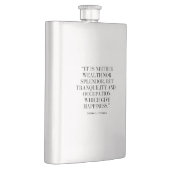 Flask with Happiness and Wealth Quote フラスク (右)