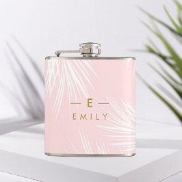 Flasque Tropical Pink, Cadeau Demoiselle d'honneur フラスク