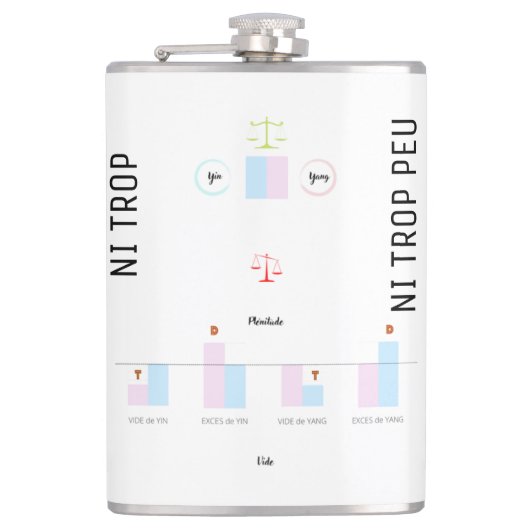 Flasque YIN YANG - Ni trop, Ni trop peu フラスク (正面)