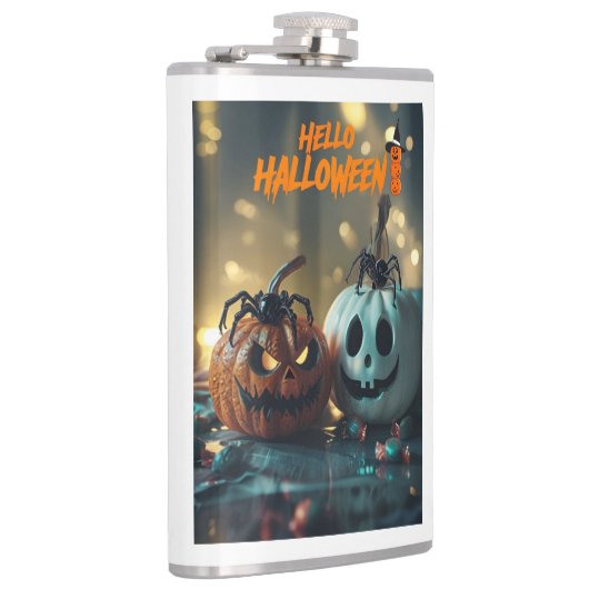 Flasques avec vinyle citrouille hello halloween フラスク (右)