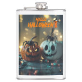 Flasques avec vinyle citrouille hello halloween フラスク (正面)
