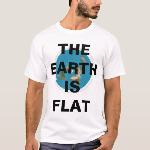 #FLATの地球のTシャツ Tシャツ