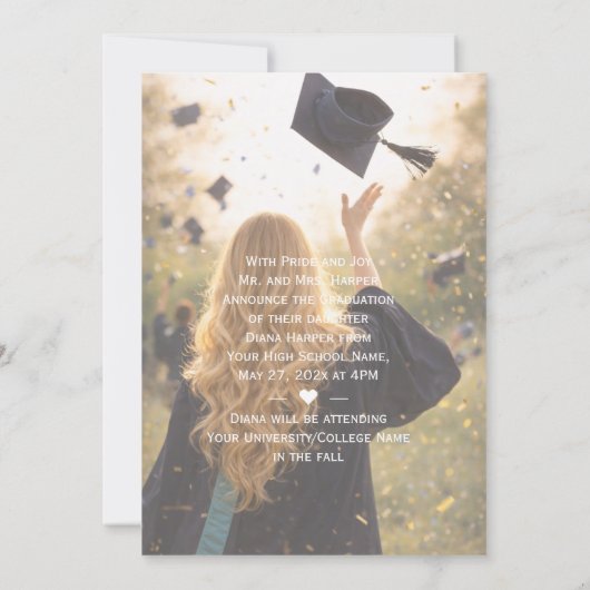 Flat Announcement Card 案内状 (裏面)