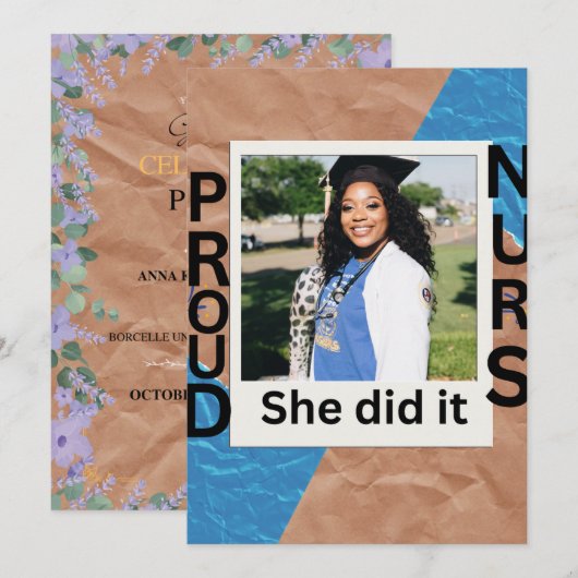 Flat Announcement Card 案内状 (正面/裏面)