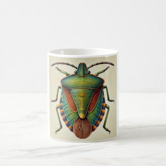 Flat Bug 081024IREF250 - Watercolor コーヒーマグカップ (中央)
