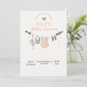 Flat Card BABY SHOWER (スタンド正面)