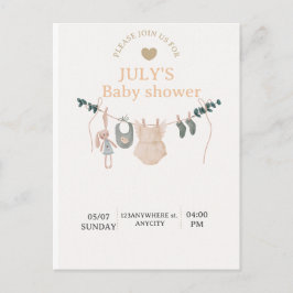 Flat Card BABY SHOWER シーズンポストカード