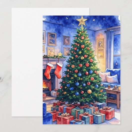 Flat Christmas Card シーズンカード (正面/裏面)