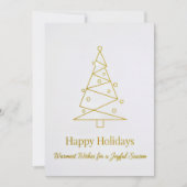 Flat Christmas Greeting Card シーズンカード (正面)