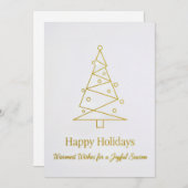 Flat Christmas Greeting Card シーズンカード (正面/裏面)