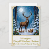 Flat Christmas Greeting Card シーズンカード (正面/裏面)